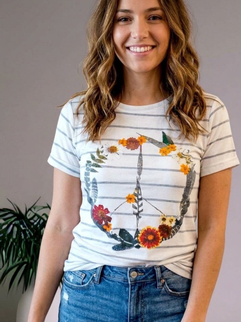 Boutique Peace Sign T-Shirt